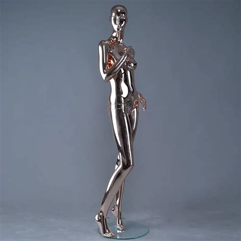 Life Like Make Up Clear Chrome Female Mannequin On Stand Buy Clear