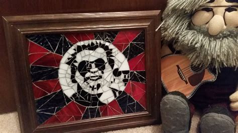 Sale Grateful Dead Inspired Jerry Garcia Mosaic 8x10 Inch