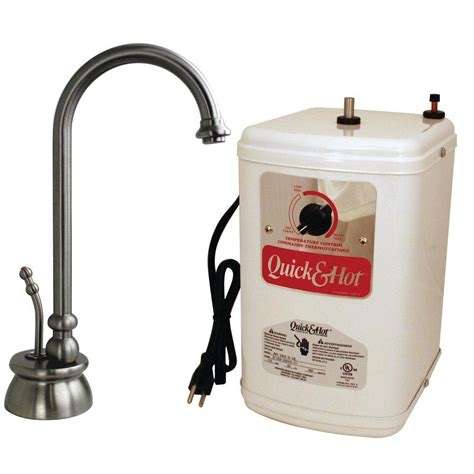 Westbrass 10 In Calorah 1 Handle Hot Water Dispenser Faucet With Instant Hot Heating Tank