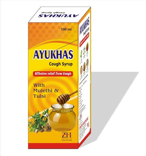 Ayukhas Ayurvedic Cough Syrup With Honey Mulethi And Tulsi 100ml At Rs