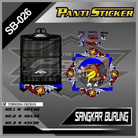 Jual Stiker Viral Keren Sangkar Burung Murai Single Fighter Decal