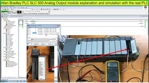 Allen Bradley Plc Slc Analog Output Explanation And Simulation With