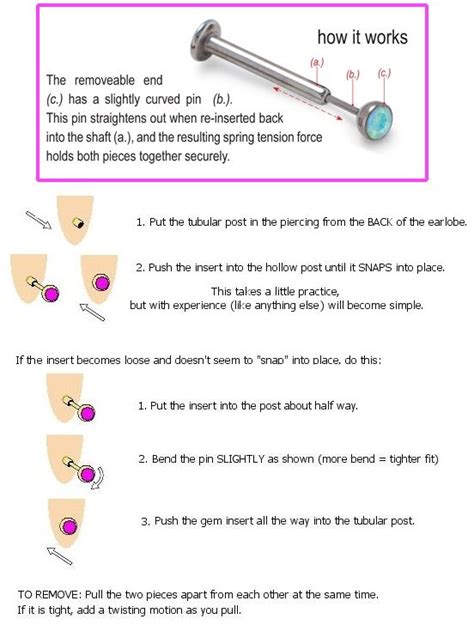 How To Remove A Flat Back Earring Flat Back Earrings Ear Peircings