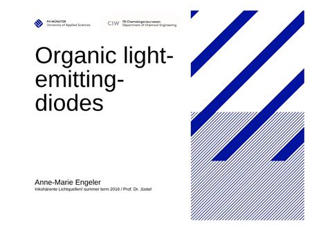 Pdf Organic Light Emitting Diodes Fh Muensterde€¦ · Hartmut