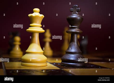 Photographed On A Chess Board Stock Photo Alamy