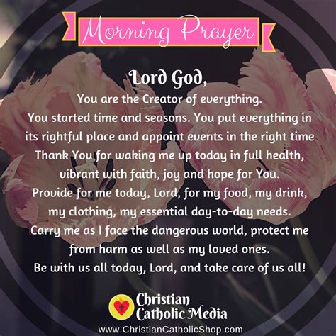 Morning Prayer Catholic Monday 1-13-2020 – Christian Catholic Media