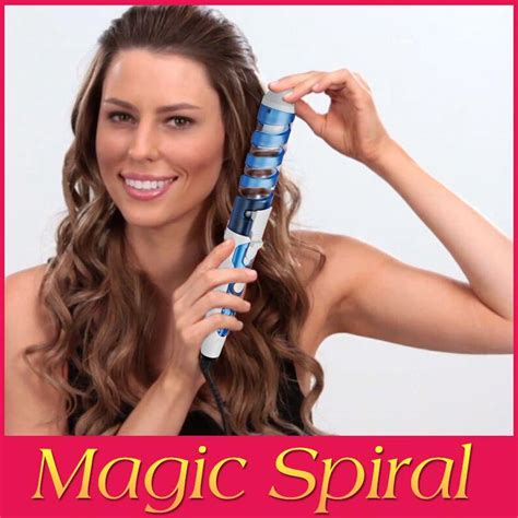 Magic Pro Perfect Curl Electric Ceramic Hair Curler Spiral Hair Rollers Curling Iron Wand Salon