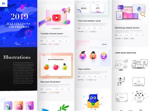 2019 Illustrations And Freebies Part 1 By Prakhar Neel Sharma On Dribbble