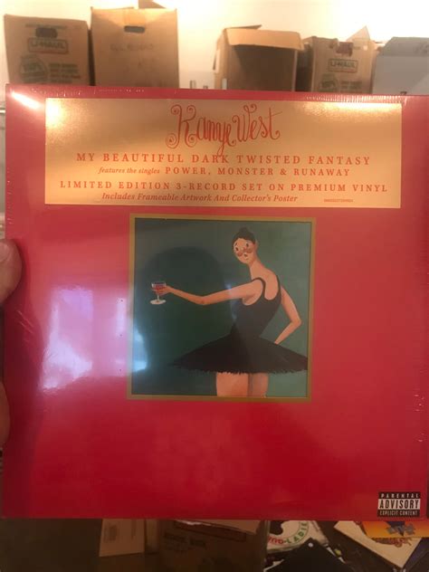 Kanye West Sealed 3 Lp My Beautiful Dark Twisted Fantasy Etsy