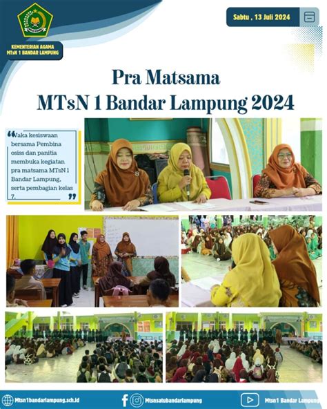 Mtsn Bandar Lampung Gelar Pra Masa Taaruf Siswa Madrasah Matsama