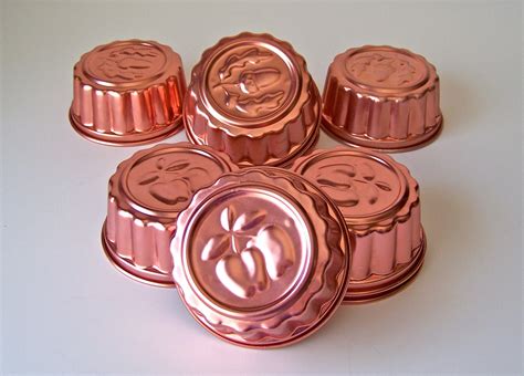 Vintage Copper Tone Jello Molds By Cynthiasattic On Etsy