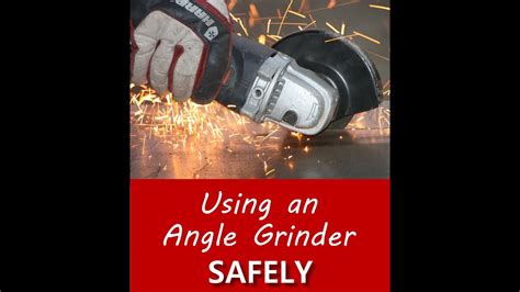 How To Use An Angle Grinder Safely Youtube