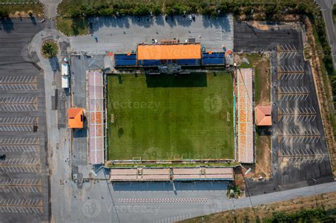 Aerial view of Football stadium in Thailand. 21987460 Stock Photo at ...