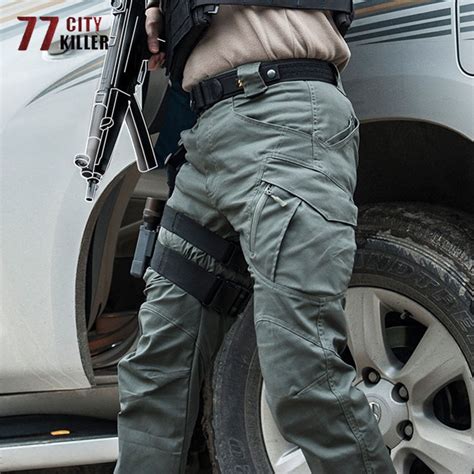 Ix9 Military Tactical Pants Waterproof Cargo Pants Men Breathable Swat Army Solid Color Combat