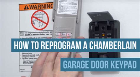 How To Reprogram A Chamberlain Garage Door Keypad