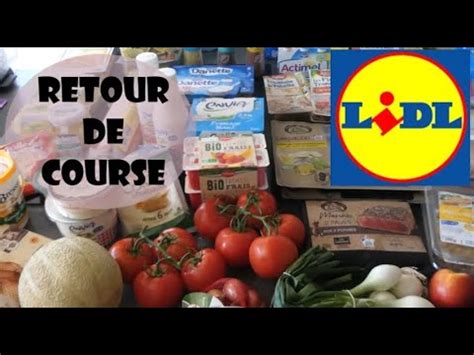 RETOUR DE COURSE LIDL 166 Euros YouTube