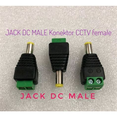 Jual Jack Dc Male Konektor Cctv Female Shopee Indonesia