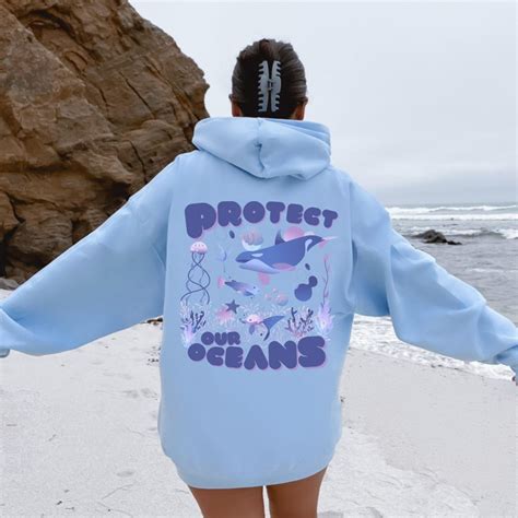 Protect Our Oceans Hoodie Save The Ocean Respect The Locals Etsy