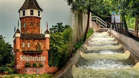 Hillside Tube Chute Strange River Water Slide At Schlitterbahn New