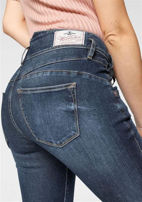 Herrlicher Jeans Pearl Slim Damen Blue Denim Größe 26 Herrlicher