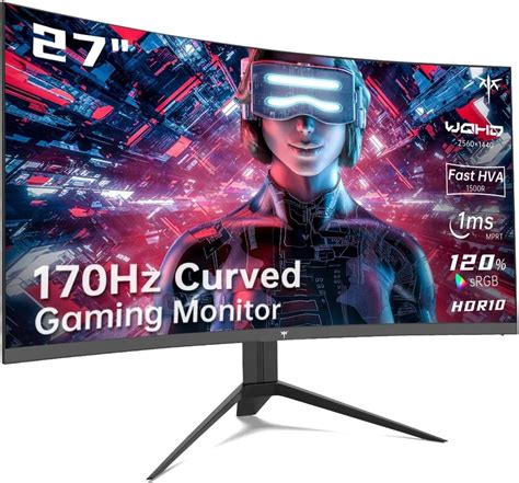 Ktc Monitor Para Juegos De Pulgadas Monitor Curvado P Hz