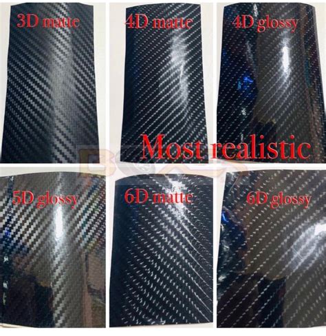 Carbon Fiber Sticker Series 3d 4d 5d 6d 7d Motorcycles
