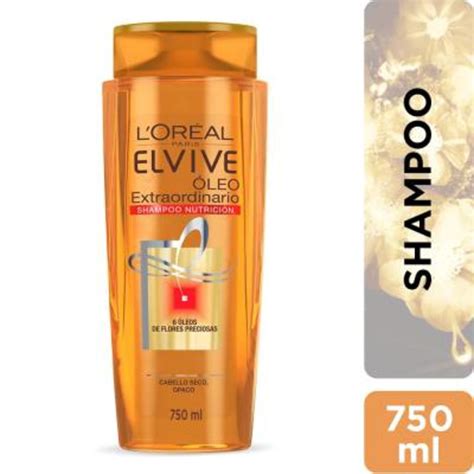 Shampoo L Oréal Paris Elvive óleo Extraordinario Cabello Seco 750 Ml Walmart