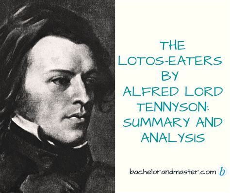 The Lotus Eaters Is A Striking Poem Bachelorandmaster