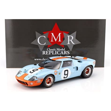 Ford Gt40 Mki Gulf 9 Winner 24 Heures Du Mans 1968 Cmr Cmr12005