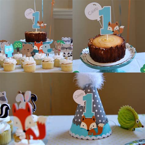 Raccoon Woodland Birthday Party Hat Woodland Party Theme Etsy