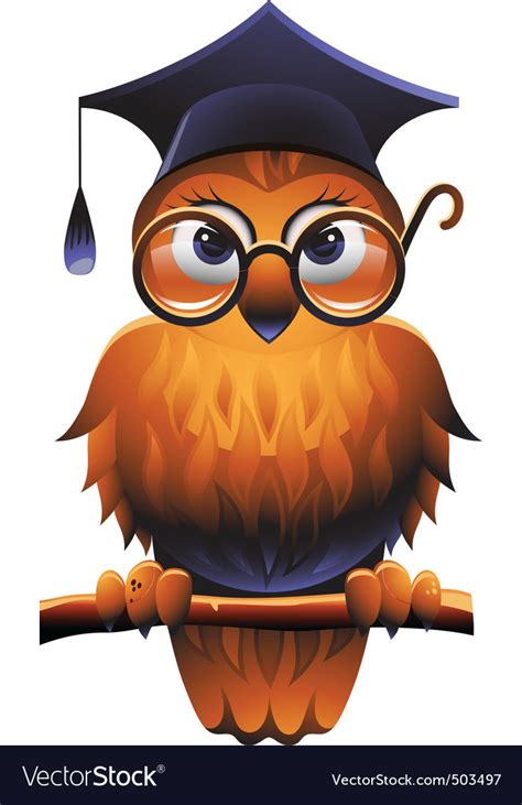 Wise Owl Royalty Free Vector Image Vectorstock