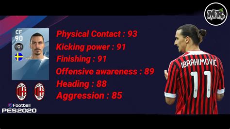 Zlatan Ibrahimovic Max Level Pes Mobile Youtube