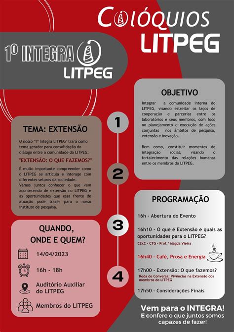 Cartaz Programação Colóquio LITPEG 14 04 2023 Instituto de Pesquisa