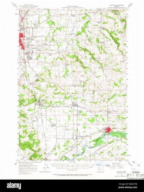 Map Of Stayton Oregon Hi Res Stock Photography And Images Alamy