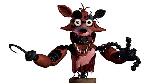 C4d Withered Foxy Render Rfivenightsatfreddys