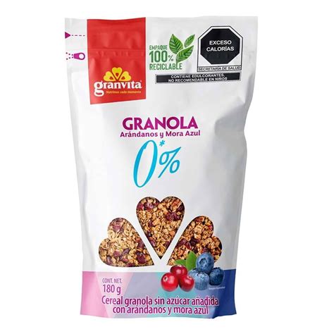 Granola Granvita con arándanos y mora azul 180 g Walmart