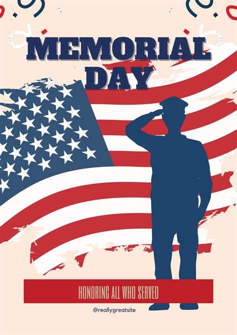 Page 2 Free Customizable Memorial Day Flyer Templates Canva