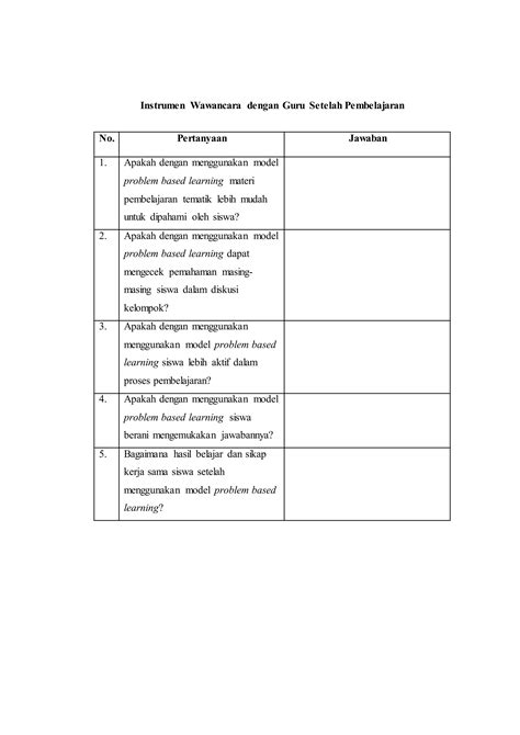 Instrumen Pedoman Wawancaragurudanangketresponsiswa Pdf