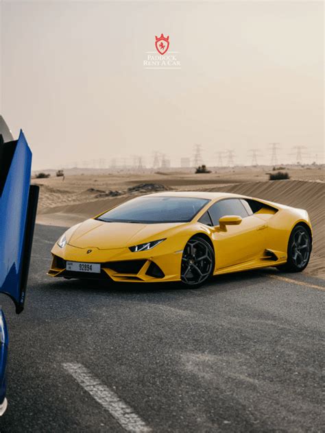 Rent Lamborghini Huracan Evo Yellow In Dubai Paddock Rent A Car