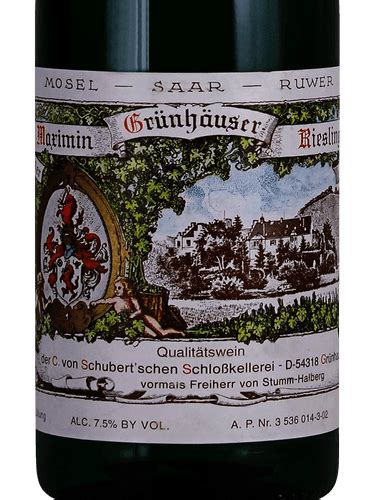 Maximin Gr Nhaus Maximin Gr Nh User Riesling Vivino Italia