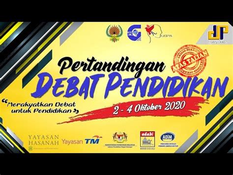 Pusingan 2 Sidang 4 Pertandingan Debat Pendidikan 2020 YouTube