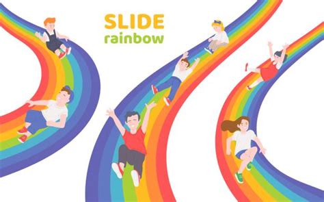 420 Rainbow Slide Stock Illustrations Royalty Free Vector Graphics