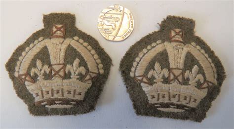 WW2 Warrant Officer 2nd Class Arm Rank Badges In General