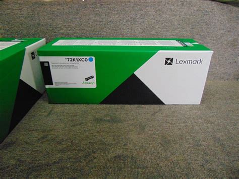 Used 72k1xc0 New Genuine Lexmark Extra High Yield Cyan Toner For Cs820