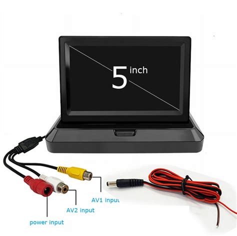 Hd X Inch Foldable Tft Lcd Monitor Car Reverse Rear View Car