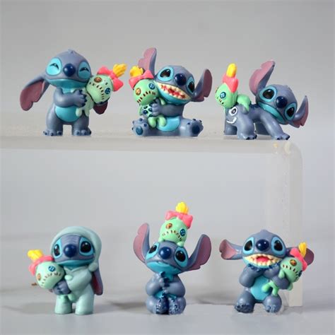 Pcs Lilo And Stitch The Cute Stitch And Scrump Microlandschaft Figures