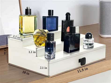 Amazon Upcessory Cologne Organizer For Men Tier Wood Perfume