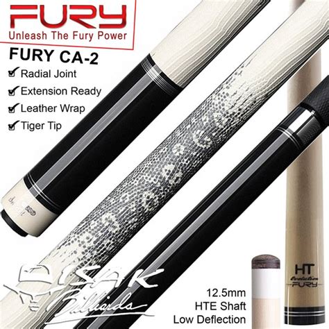 Jual Fury CA 2 Pool Cue Low Deflection Shaft Billiard Maple Stick