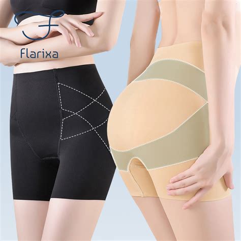 Flarixa Body Shaper Shorts Plus Size Safety Shorts Womens High Waist