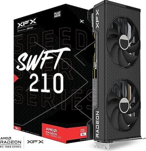 XFX Speedster SWFT 210 RX 7600 XT RX 76TSWFTFP 128 Bit GDDR6 16 GB